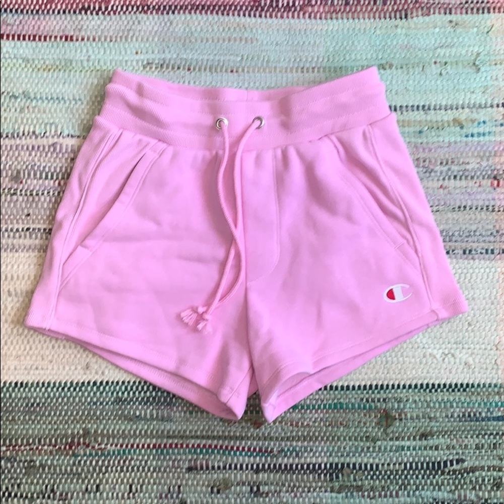 pink champion shorts